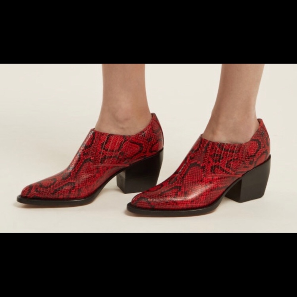 Rylee Python - Embossed Ankle Bootie - image 2